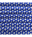 Paracord 550 type III Electric Blauw /Zilver Grijs Diamond