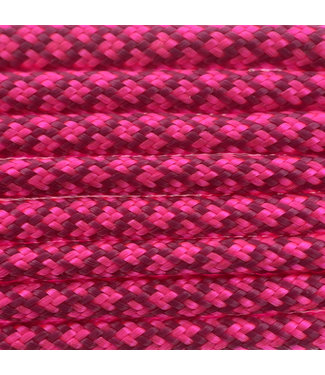 123Paracord Paracord 550 type III Fuchsia / Ultra Neon Roze Diamond