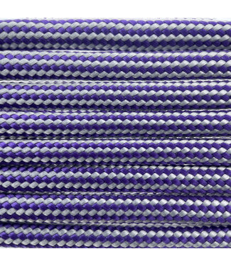123Paracord Paracord 550 type III Paars Zilver Stripes