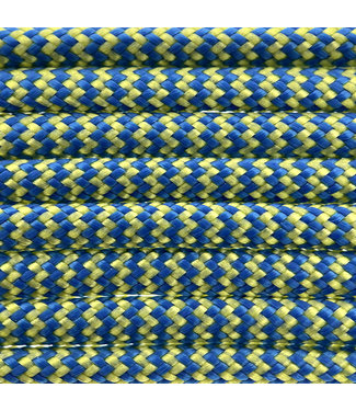 123Paracord Paracord 550 type III Blauw / Geel Shockwave