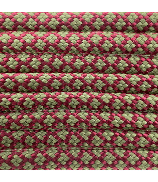 123Paracord Paracord 550 type III Burgundy / moss Diamond