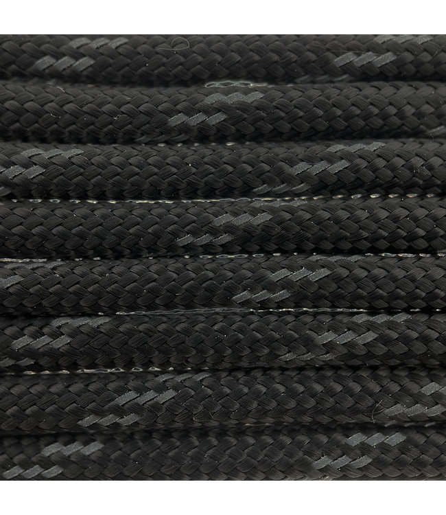 Paracord 550 type III Zwart Reflective