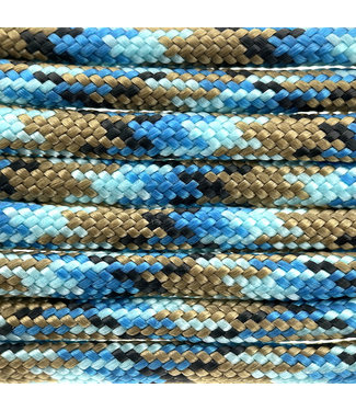 Knivesandtools 550 paracord type III, colour: neon turquoise with