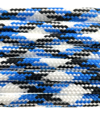 123Paracord Paracord 550 type III Blauw/wit