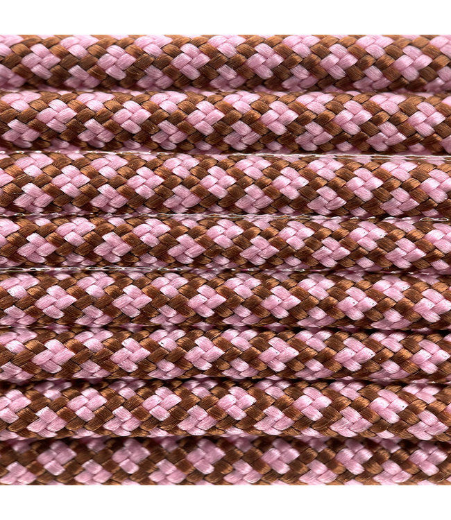 Paracord 550 type III chocolate / lavender Roze Diamond