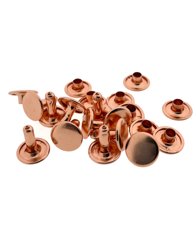 Holnieten 10X10 Rose Goud (10 stuks)