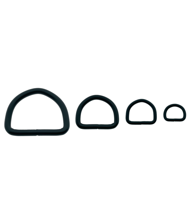 D-ring 20 X 3MM Zwart