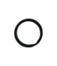 Sleutelhanger ring 20MM Plat zwart