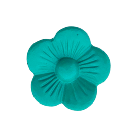 123Paracord Schuifkraal bloem Turquoise