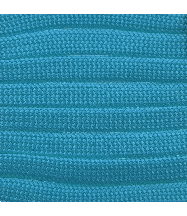 Paracord 550 type III Donker Cyan plat/zonder kern