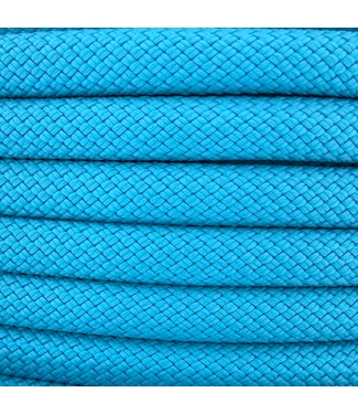 123Paracord 10MM Nylon Hondenlijn Donker Cyan Premium