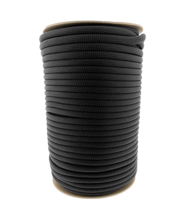 10MM Nylon Hondenlijn Zwart Premium