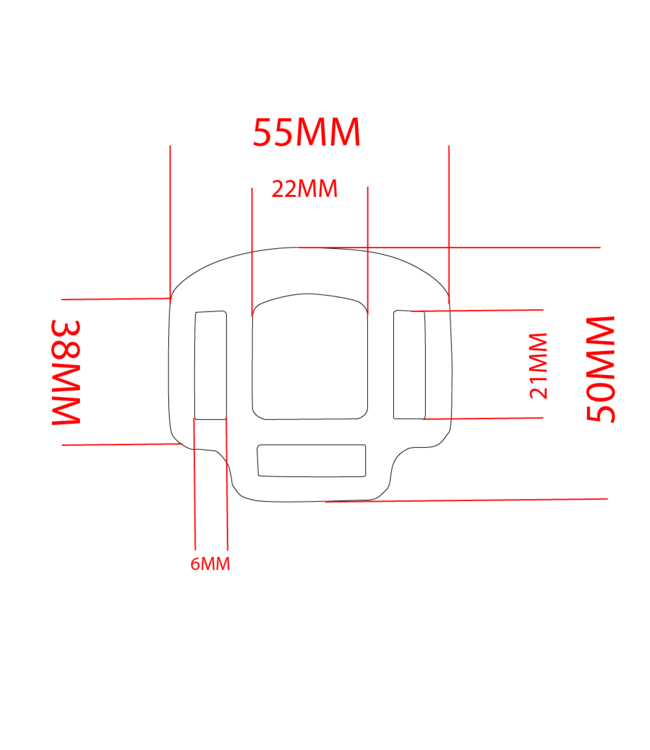 Halsterring drievoudig 20MM