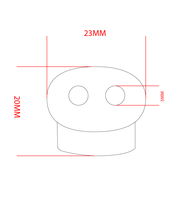 Paracord Koordstopper blauw