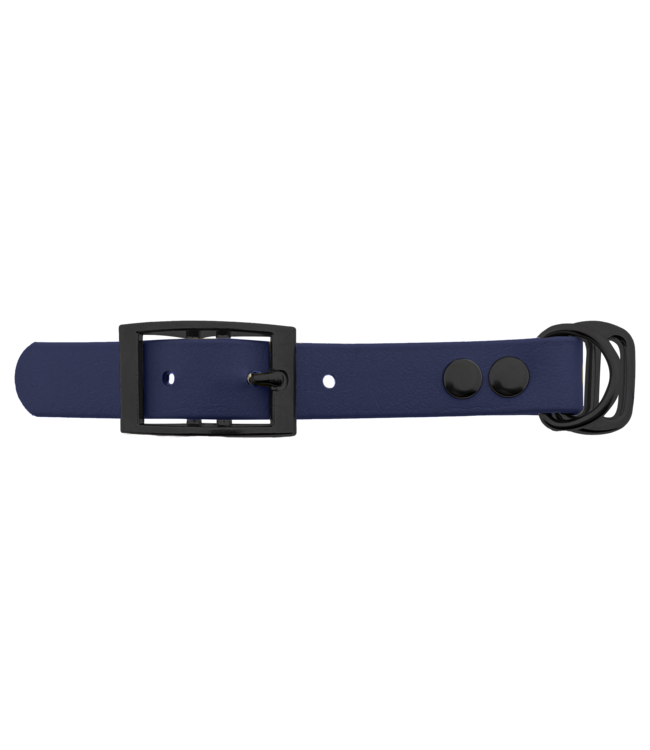 Biothane adapter 19MM Navy blauw/Zwart