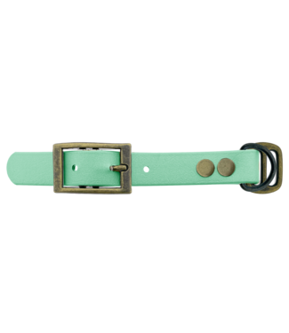 123Paracord Biothane-adapter 19 mm, Caribisch groen/antiek brons