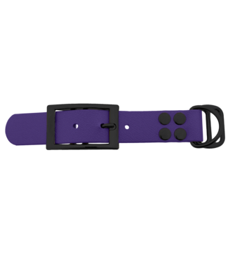 123Paracord Biothane adapter 25MM Violet/Zwart