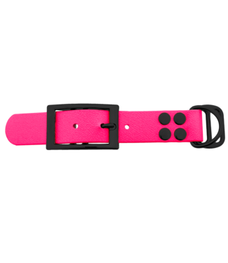 123Paracord Biothane adapter 25MM Neon Roze/Zwart
