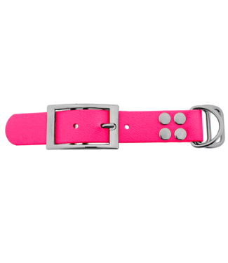 123Paracord Biothane adapter 25MM Neon Roze