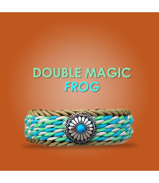 123Paracord Double Magic Frog pakket neon turquoise/mint type II