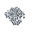 123Paracord Paracord alfabet letter beads Wit N