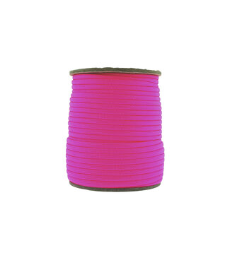 123Paracord Paracord 550 type III Ultra Neon Roze-30 mtr