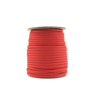 123Paracord Paracord 550 type III Simply rood-30 mtr