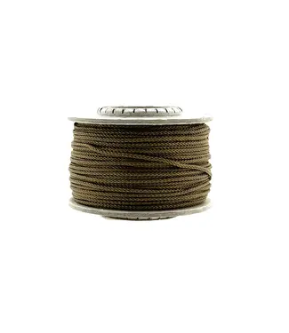 123Paracord Microcord 1.4MM Goud Bruin  - 40 mtr