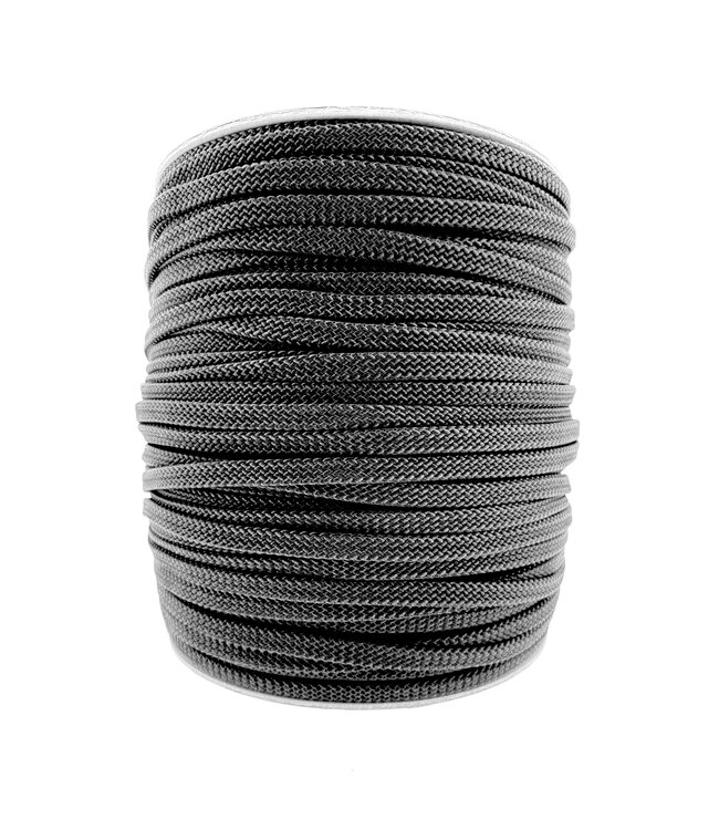 10MM PPM Touw Plat Zwart