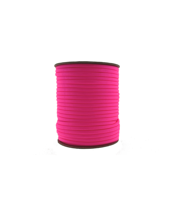 Paracord 550 type III Ultra Neon Roze-30 mtr
