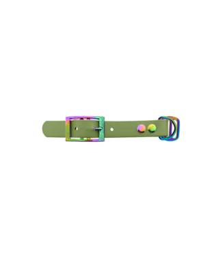 123Paracord Biothane adapter 19MM Holy Guacamole/Neo-Chrome