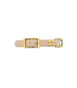 123Paracord Biothane adapter 25MM Powder Tan/Messing