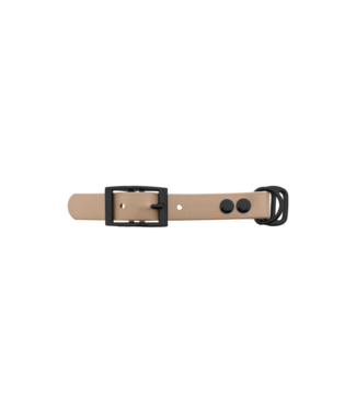 123Paracord Biothane adapter 19MM Powder Tan/Zwart