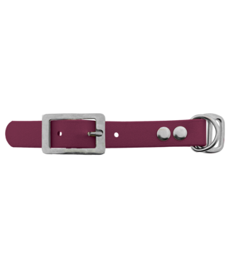 123Paracord Biothane adapter 19MM Wijn Rood/RVS
