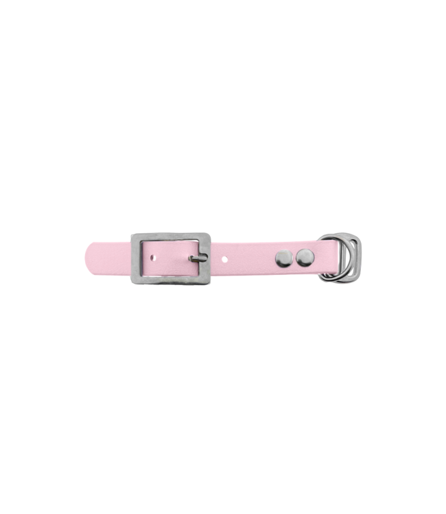 Biothane adapter 19MM Dusty Pink/RVS