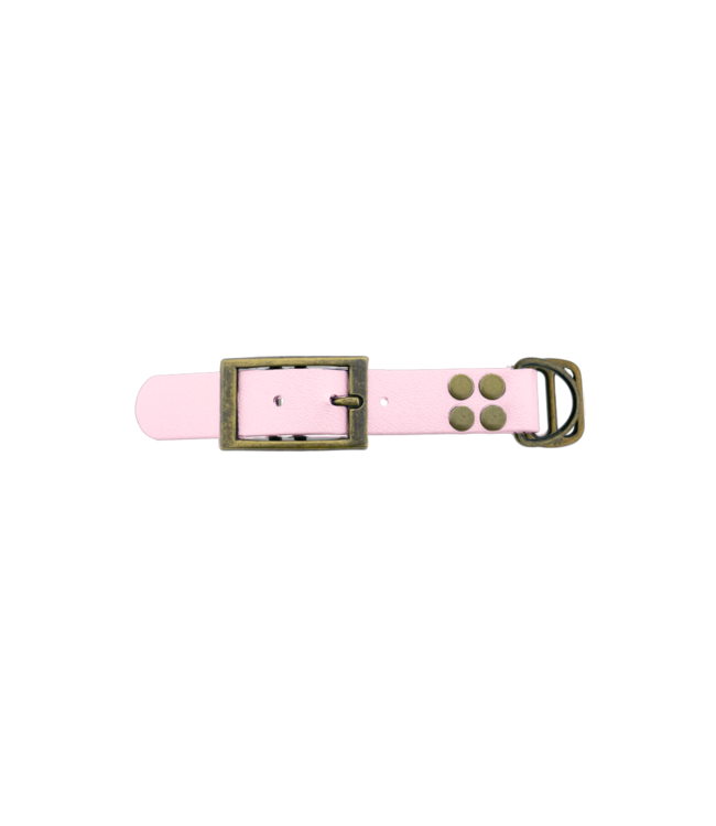 Biothane adapter 25MM Dusty Pink/Antiek Brons
