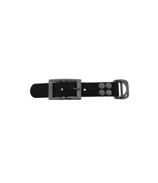 123Paracord Biothane adapter 25mm Zwart/Grijs