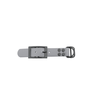 123Paracord Biothane adapter 25mm Zilver/Grijs