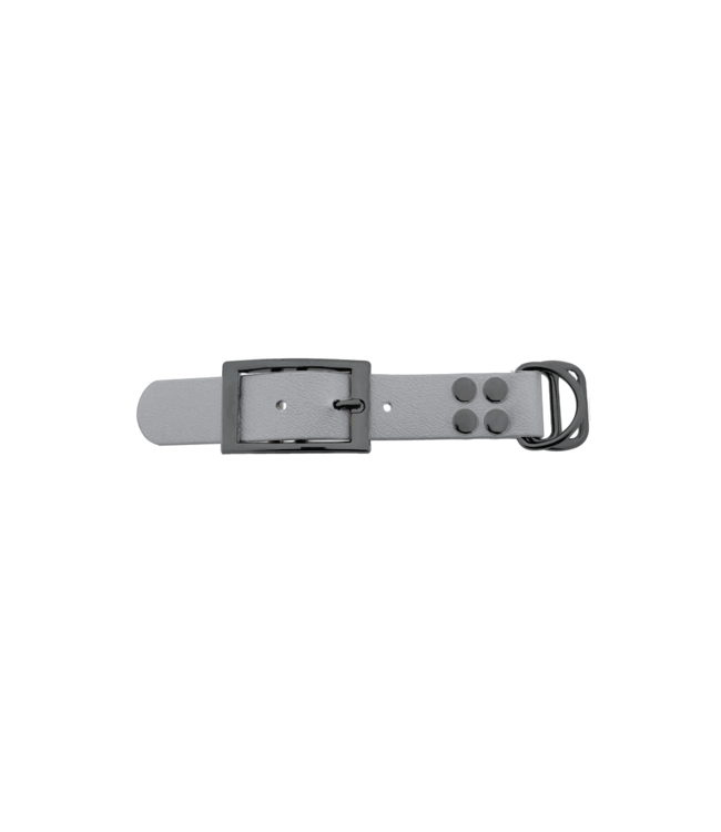 Biothane adapter 25mm Zilver/Grijs