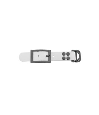123Paracord Biothane adapter 25mm Wit/Grijs