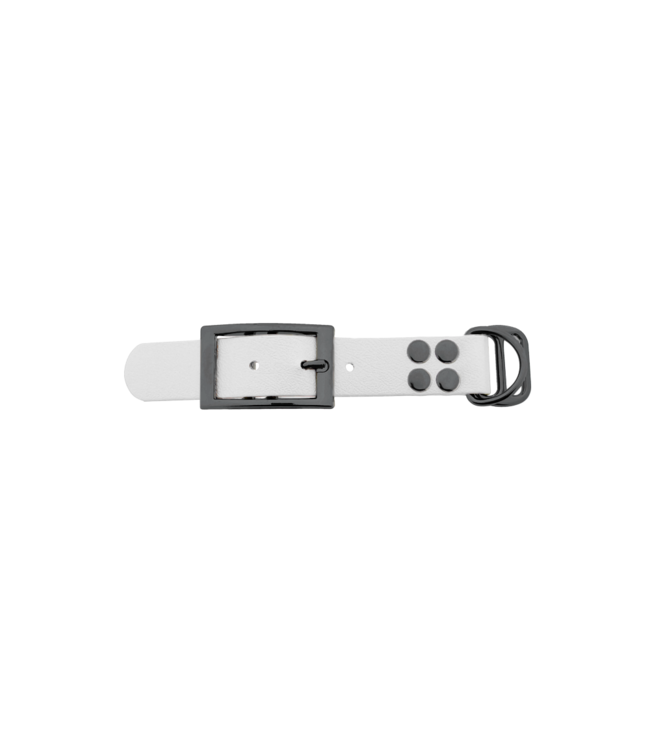 Biothane adapter 25mm Wit/Grijs