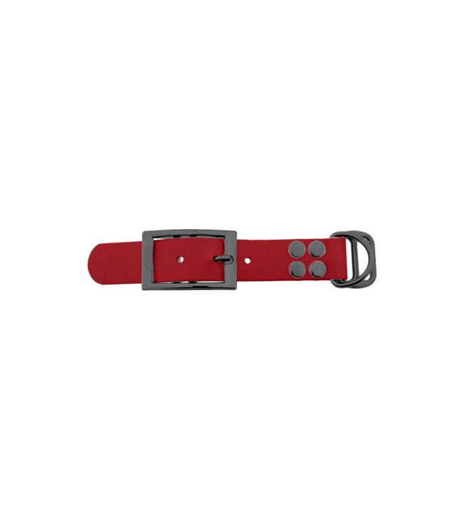 Biothane adapter 25mm Rood/Grijs