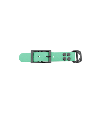 123Paracord Biothane adapter 25mm Caribbean Groen/Grijs