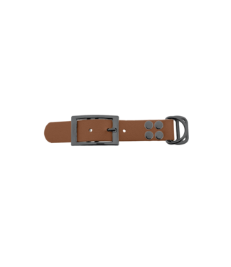 123Paracord Biothane adapter 25mm Bruin/Grijs