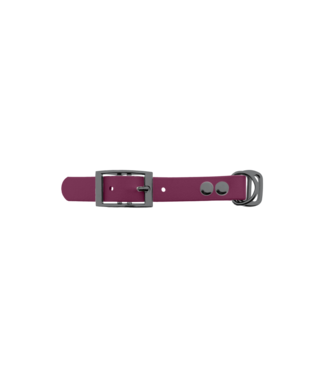 123Paracord Biothane adapter 19mm Wijn Rood/Grijs