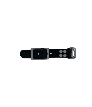 123Paracord Buffelleder adapter 25mm Slang motief Zwart/Grijs