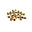123Paracord Paracord Spacer 8X6MM Goud 25 stuks