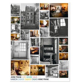Póster Casa de Ana Frank, collage