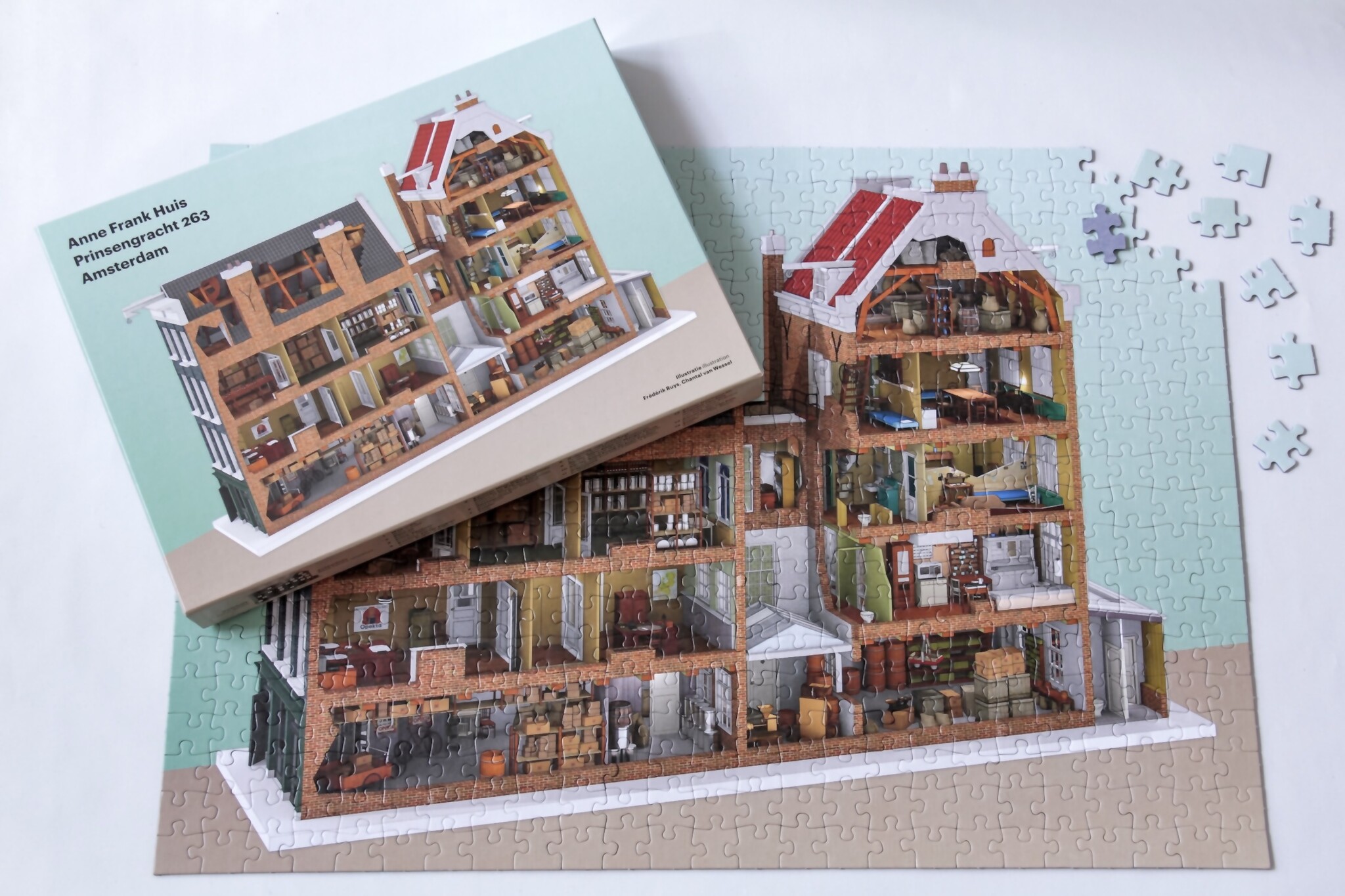アンネ・フランクの家の3Dパズル Anne Frank Haus Puzzle - Anne Frank Haus