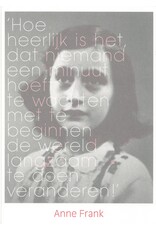 Postkarte im A5-Format mit Zitat von Anne Frank